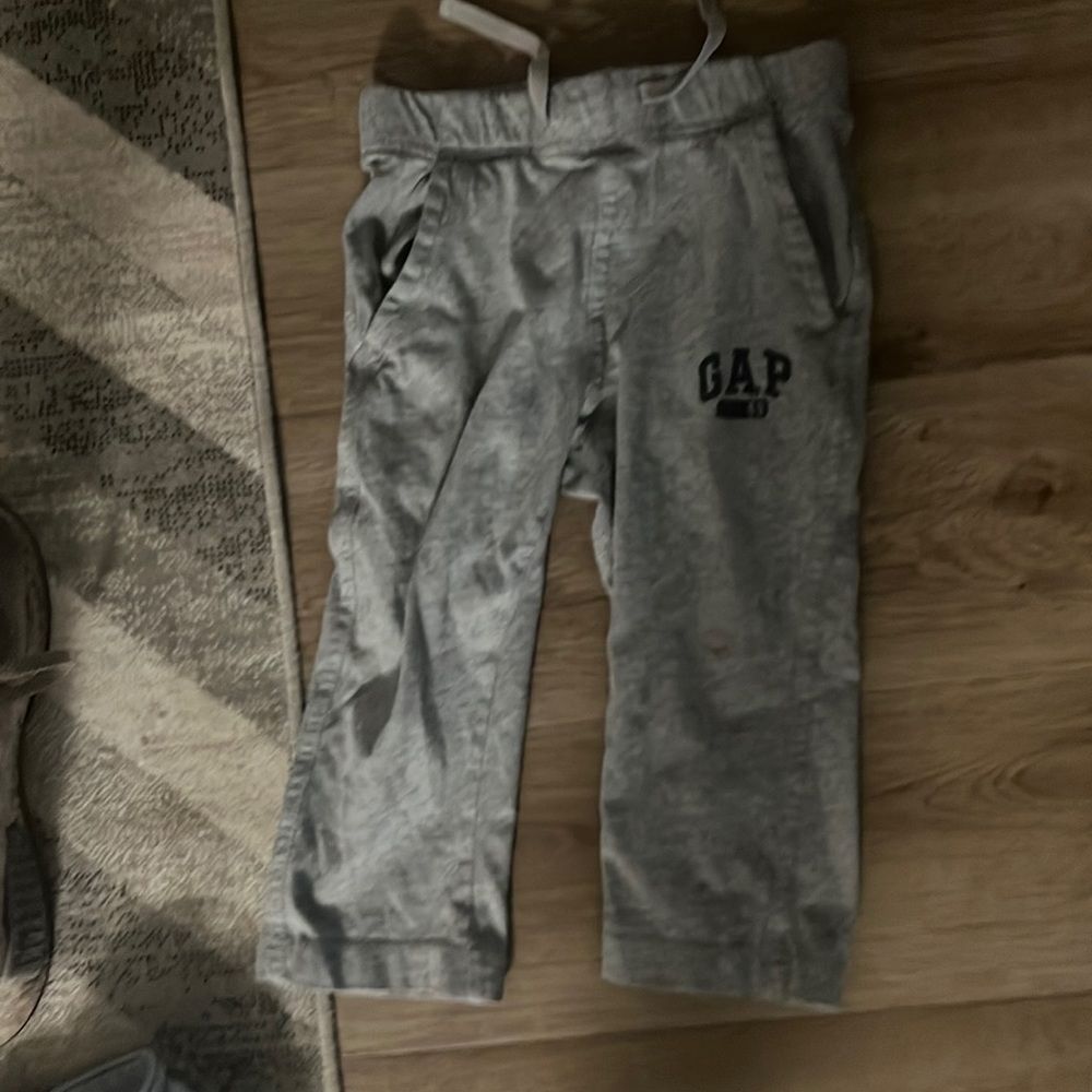 Baby gap joggers 24 months old. , fit a 12 month old better.